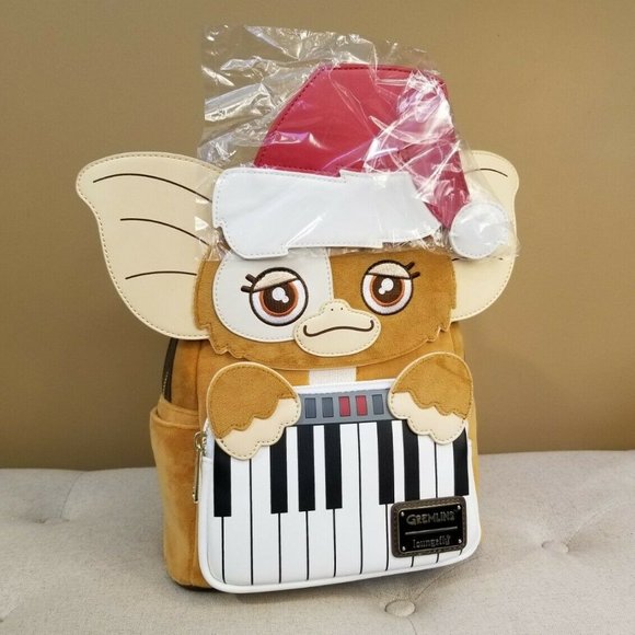 Loungefly Gremlins Gizmo Holiday Keyboard Cosplay Backpack NEW